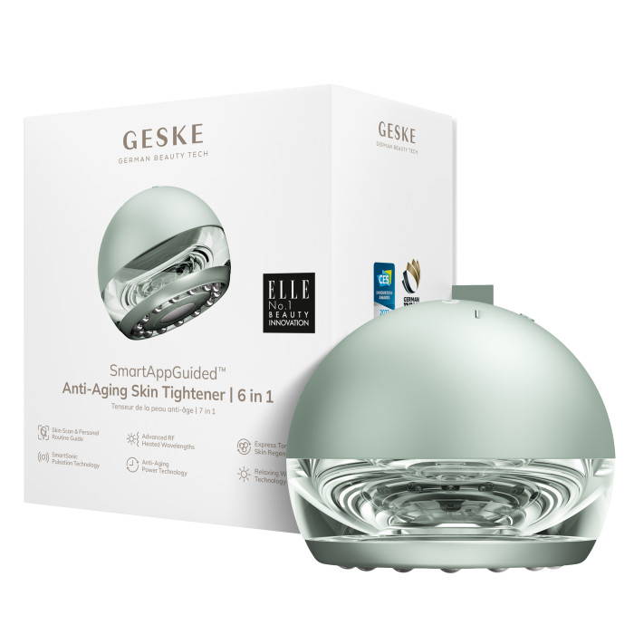 Масажер для підтяжки шкіри обличчя GESKE Anti-aging Skin Tightener 6в1 green