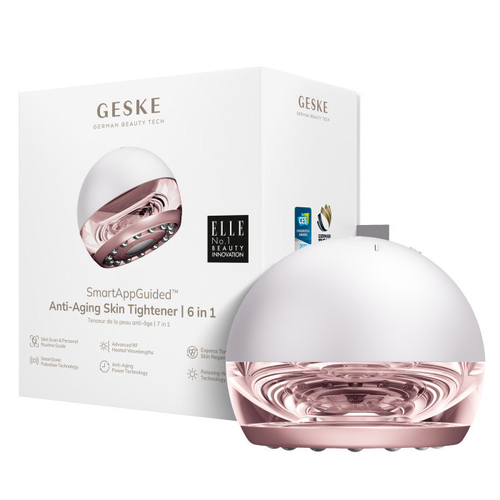 Масажер для підтяжки шкіри обличчя GESKE Anti-aging Skin Tightener 6в1 starlight