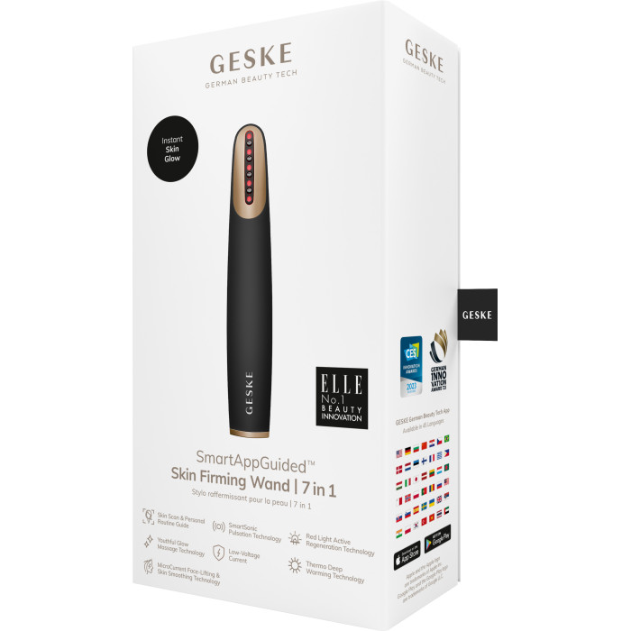 Пристрій для зміцнення і тонізації шкіри обличчя GESKE Skin Firming Wand 7в1 gray