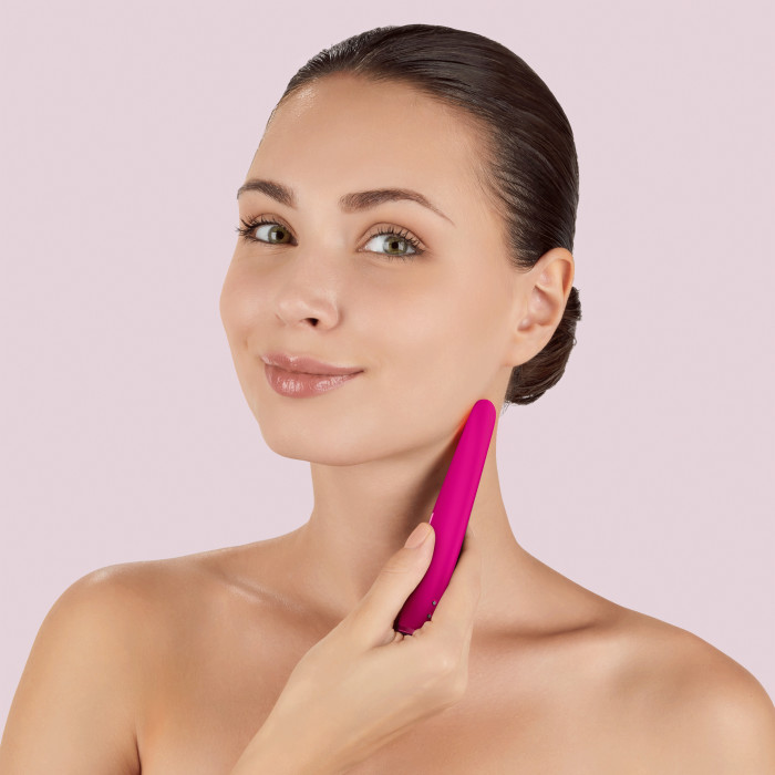Пристрій для зміцнення і тонізації шкіри обличчя GESKE Skin Firming Wand 7в1 magenta