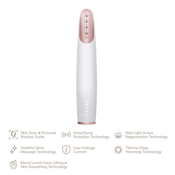Пристрій для зміцнення і тонізації шкіри обличчя GESKE Skin Firming Wand 7в1 starlight