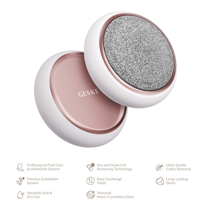 Набір для догляду за стопами GESKE Dual Foot Smoothener 8в1 starlight