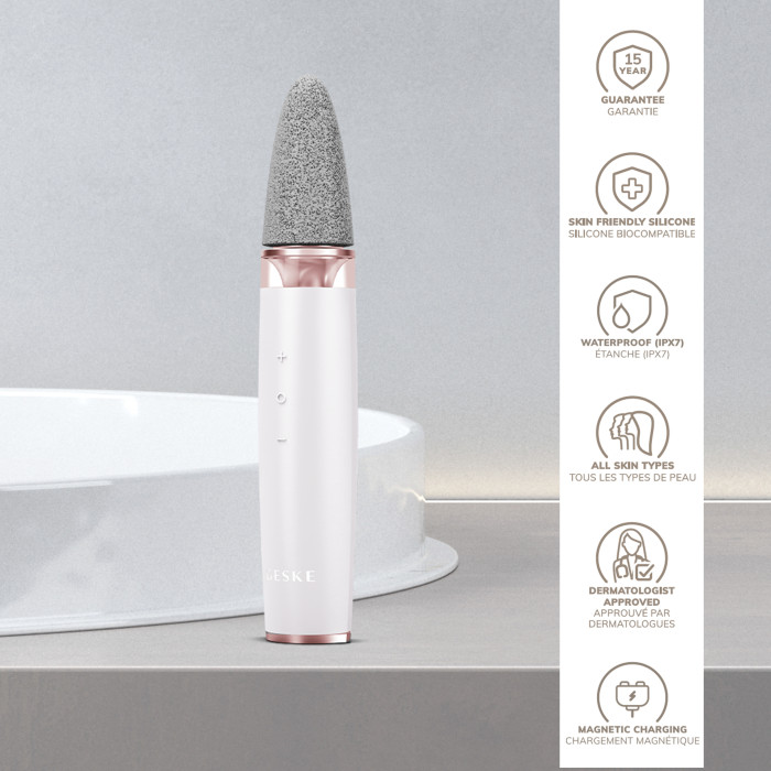 Шліфувальна пилка для стоп з додатковими насадками GESKE Electric Pumice Foot Smoothing Multi-Pen 8в1 starlight