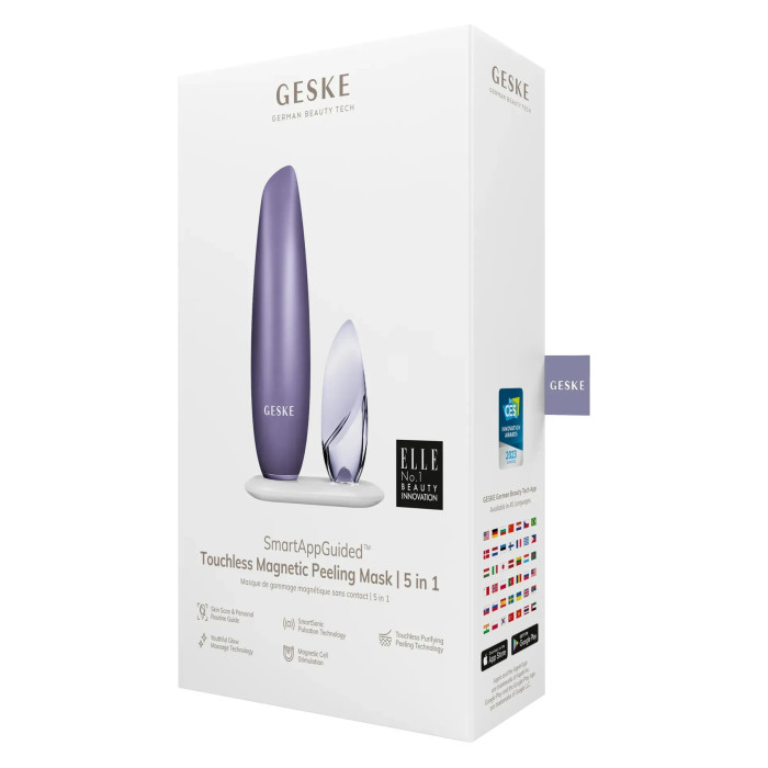 Безконтактна магнітна пілінг-маска GESKE Touchless Magnetic Peeling Mask 5в1 purple