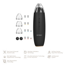 Мікродермабразійний пристрій для видалення чорних цяток GESKE MicroDermabrasion Blackhead Remover 7в1 gray