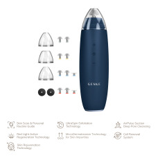Мікродермабразійний пристрій для видалення чорних цяток GESKE MicroDermabrasion Blackhead Remover 7в1 midnight