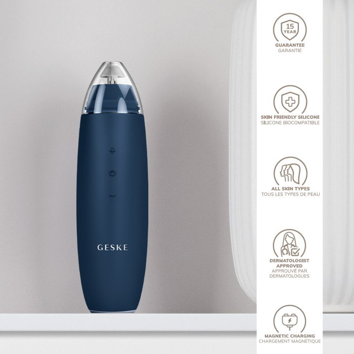 Мікродермабразійний пристрій для видалення чорних цяток GESKE MicroDermabrasion Blackhead Remover 7в1 midnight