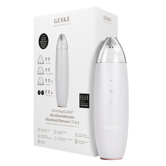 Мікродермабразійний пристрій для видалення чорних цяток GESKE MicroDermabrasion Blackhead Remover 7в1 starlight
