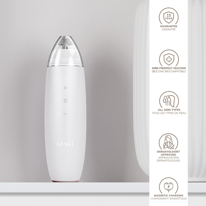 Мікродермабразійний пристрій для видалення чорних цяток GESKE MicroDermabrasion Blackhead Remover 7в1 starlight