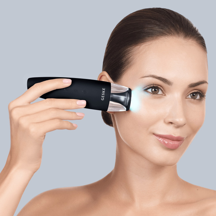 Антивіковий LED-випромінювач для відновлення шкіри обличчя GESKE Anti-Aging Skin Renewer 9в1 black