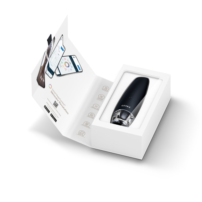 Антивіковий LED-випромінювач для відновлення шкіри обличчя GESKE Anti-Aging Skin Renewer 9в1 black