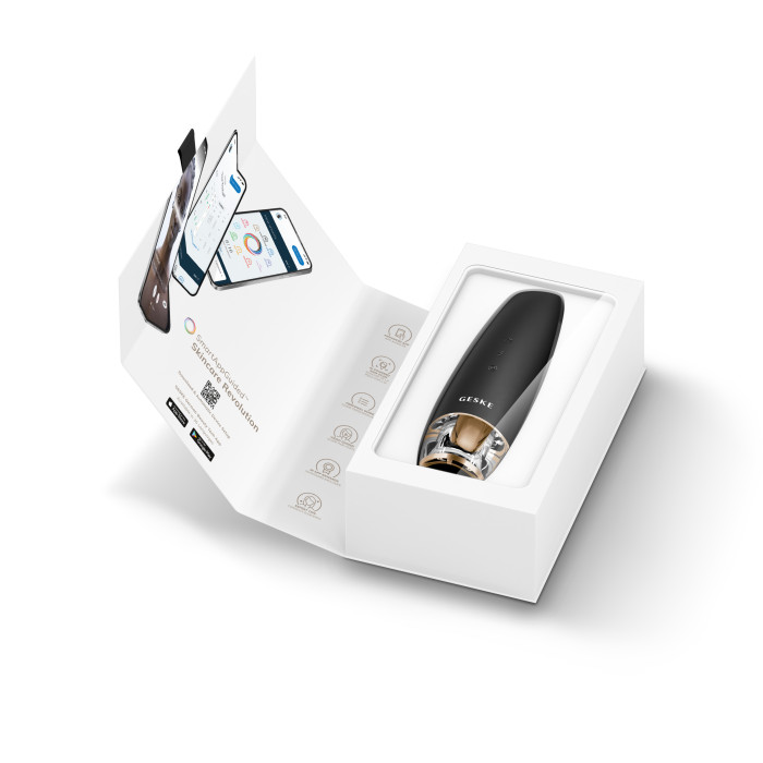Антивіковий LED-випромінювач для відновлення шкіри обличчя GESKE Anti-Aging Skin Renewer 9в1 gray