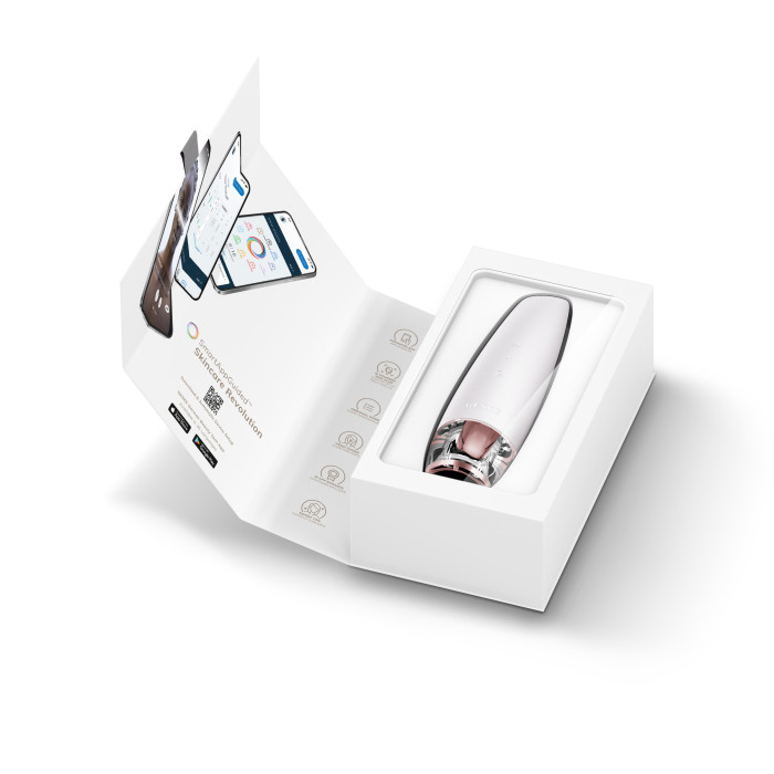 Антивіковий LED-випромінювач для відновлення шкіри обличчя GESKE Anti-Aging Skin Renewer 9в1 starlight