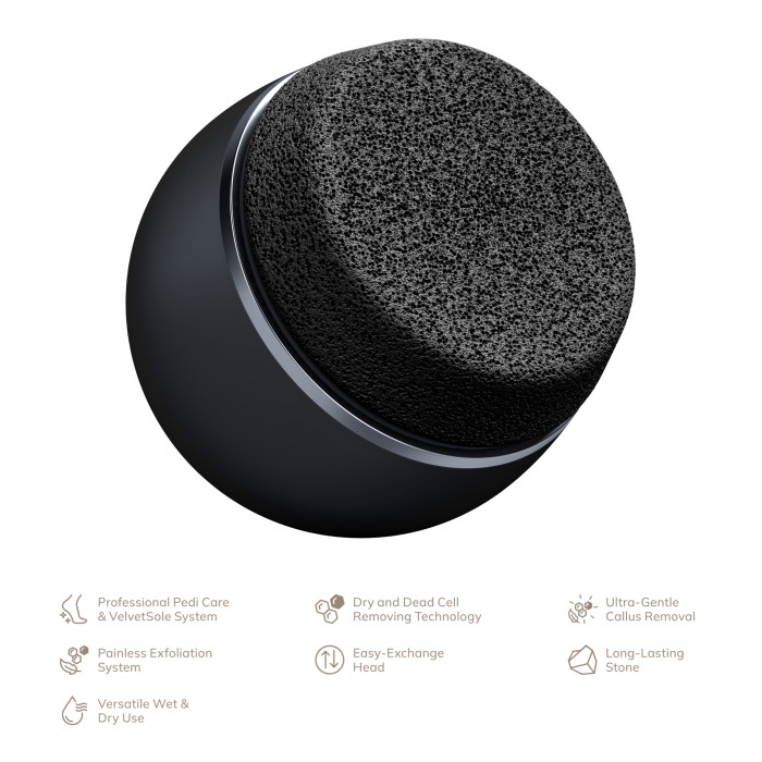 Набор для ухода за стопами GESKE Pumice Stone Callus Remover 7в1 black