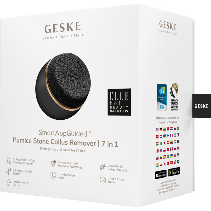 Набор для ухода за стопами GESKE Pumice Stone Callus Remover 7в1 gray