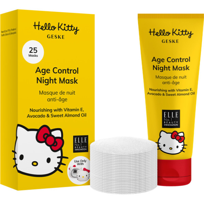 Антивікова нічна маска GESKE Age Control Night Mask by Hello Kitty Head