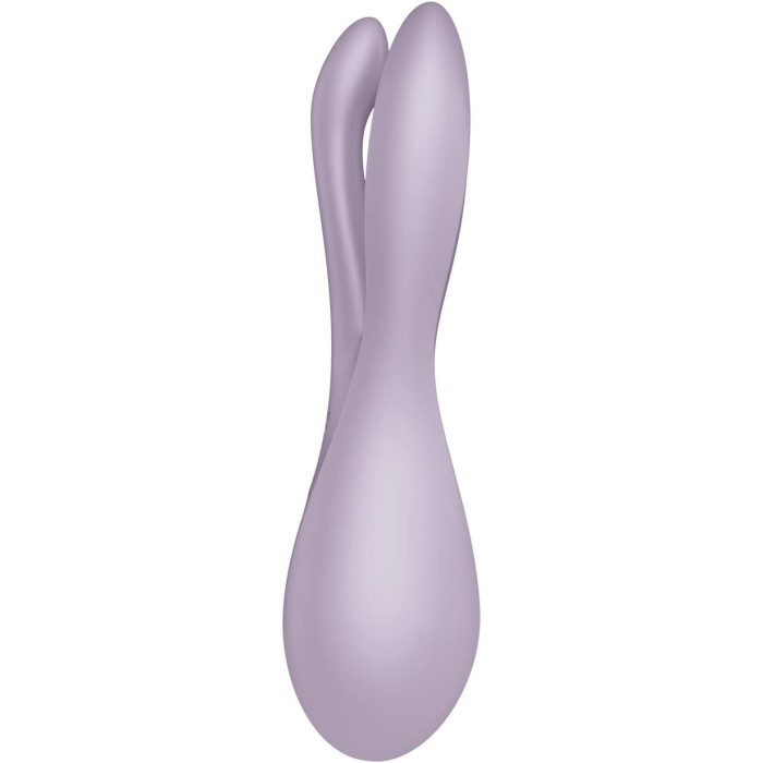Кліторальний вібратор Satisfyer Threesome 2 Violet, 3 гнучкі пальчики, 3 мотори