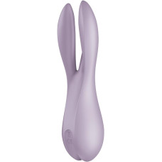 Кліторальний вібратор Satisfyer Threesome 2 Violet, 3 гнучкі пальчики, 3 мотори