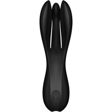 Кліторальний вібратор Satisfyer Threesome 2 Black, 3 гнучкі пальчики, 3 мотори