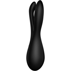 Кліторальний вібратор Satisfyer Threesome 2 Black, 3 гнучкі пальчики, 3 мотори