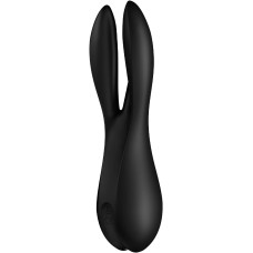 Кліторальний вібратор Satisfyer Threesome 2 Black, 3 гнучкі пальчики, 3 мотори