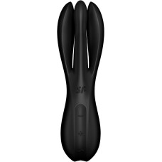 Кліторальний вібратор Satisfyer Threesome 2 Black, 3 гнучкі пальчики, 3 мотори