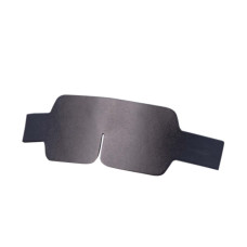 Маска на очі LOCKINK Blindfold Kit, чорна, натуральна шкіра, регульований обсяг