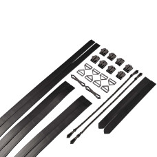 Набір для бондажу LOCKINK 8-Bondage-Straps Restraint Set, чорний 8 ременів з натуральної шкіри