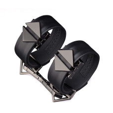 Набір фіксаторів для рук та ніг LOCKINK Hogtie Set, чорний, ремені з натуральної шкіри