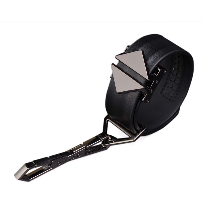 Набір фіксаторів для рук та ніг LOCKINK Hogtie Set, чорний, ремені з натуральної шкіри