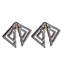 Затискачі для сосків з легкою підвіскою LOCKINK Adjustable Nipple Clamps with Light Pendant, сріблясті