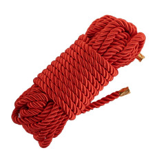 Мотузка для шибарі LOCKINK SEVANDA Shibari Pratice Rope, червона, 8 м, нейлон+бавовна