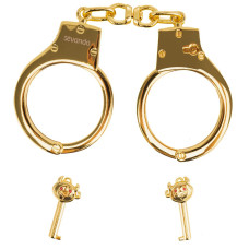 Наручники LOCKINK Pretty-sub Handcuffs, золотисті, металеві, можна відкрити без ключа