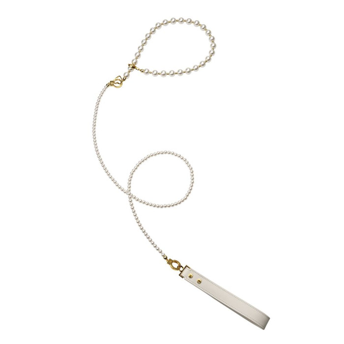 Перлинний набір для фіксації LOCKINK Pearl Bondage & Restraint Set, наручники, поножі, повідець