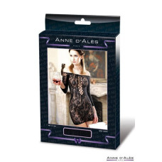 Сукня-сітка з декольте Anne De Ales FETISH DINNER Black M / L, оголене плече