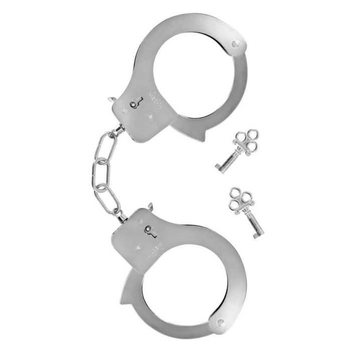 Металеві наручники Fetish Tentation Adjustable metal wrist cuffs, 2 ключі