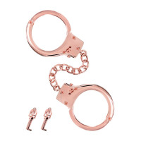 Металеві наручники Fetish Tentation Premium Chick wrist cuffs in rose-gold metal, рожеве золото