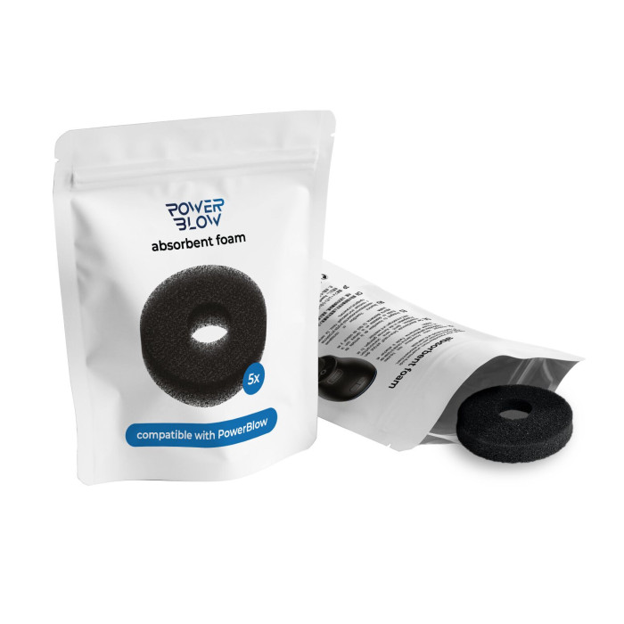 Поглинальна губка Kiiroo Powerblow Absorbent Foam 5 шт, для вакуумної насадки Powerblow