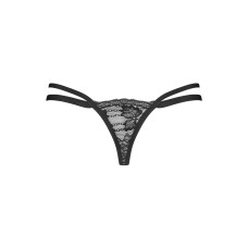 Трусики-стрінги Obsessive Nutris thong, XL/2XL, мереживні, дуже м’які, з подвійними боковинками