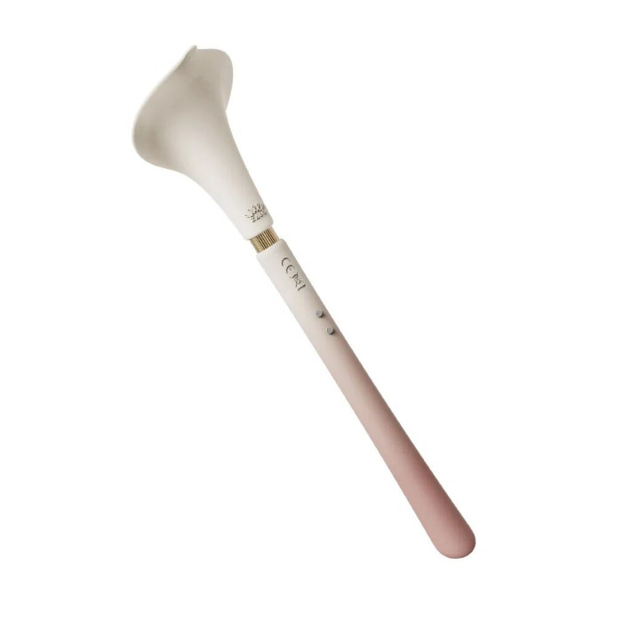 Розкішний вібромасажер Zalo – Calla Blossom Pink, двосторонній, 2 мотори