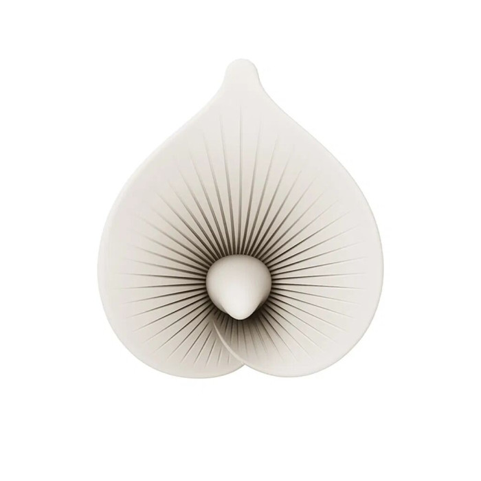 Розкішний вібромасажер Zalo – Calla Ivory White, двосторонній, 2 мотори