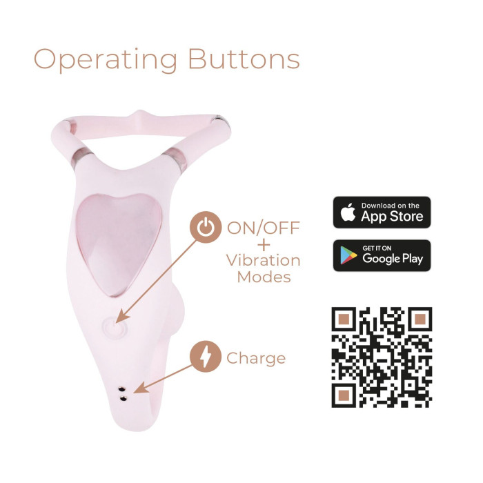 Смарт-вібратор для пар Adrien Lastic Venus + APP, подвійний, можна носити під одягом, 10 режимів