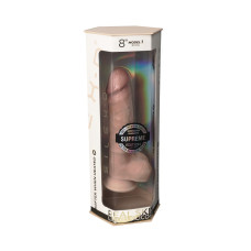 Фалоімітатор SilexD Vetus Premium Real Skin Flesh (8in MODEL 1), ультрареалістик, діаметр 4,1 см