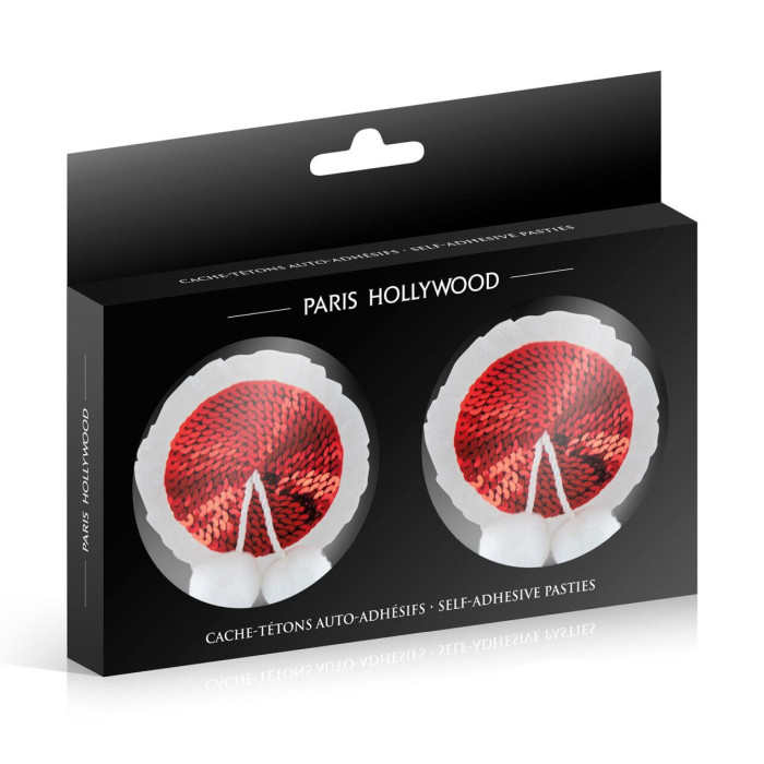 Пестис з помпончиками на соски Paris Hollywood Cache Tetons Pompoms