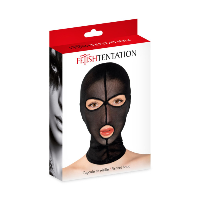 Капюшон Fetish Tentation Feshnet Hood, напівпрозора сітка