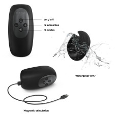 Мастурбатор з вірацією Manwan SUB.ONE Infinite Black