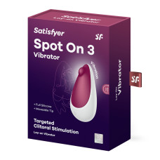 Вібратор Satisfyer Spot On 3 Berry, компактний та потужний, 12 режимів