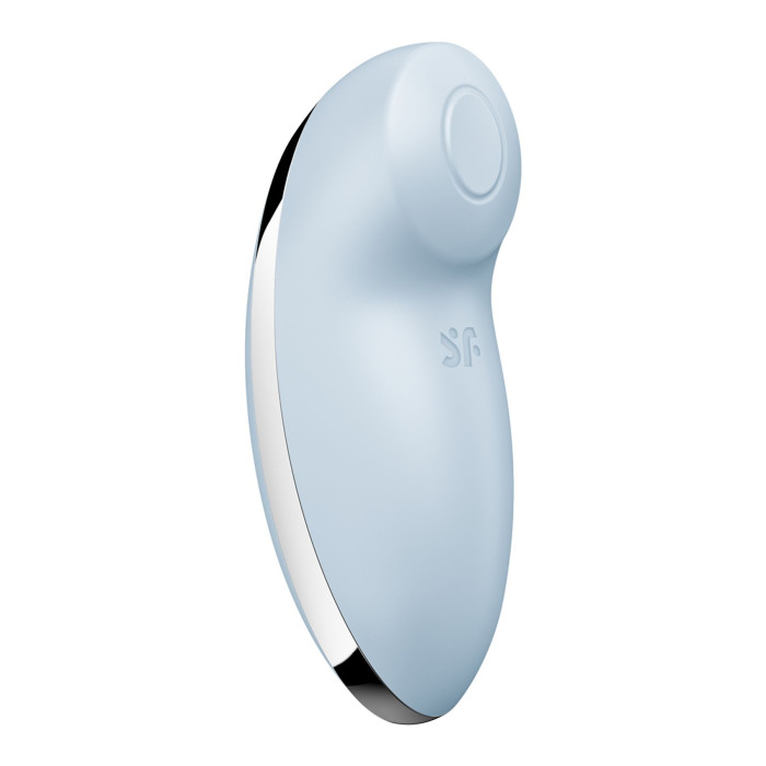 Вібростимулятор-пульсатор Satisfyer Tap & Climax 2 Blue, ефект постукування пальцем