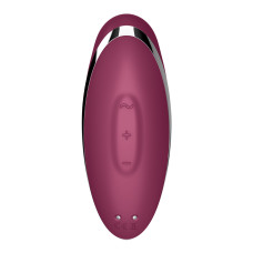 Вібростимулятор-пульсатор Satisfyer Tap & Climax 2 Red, ефект постукування пальцем