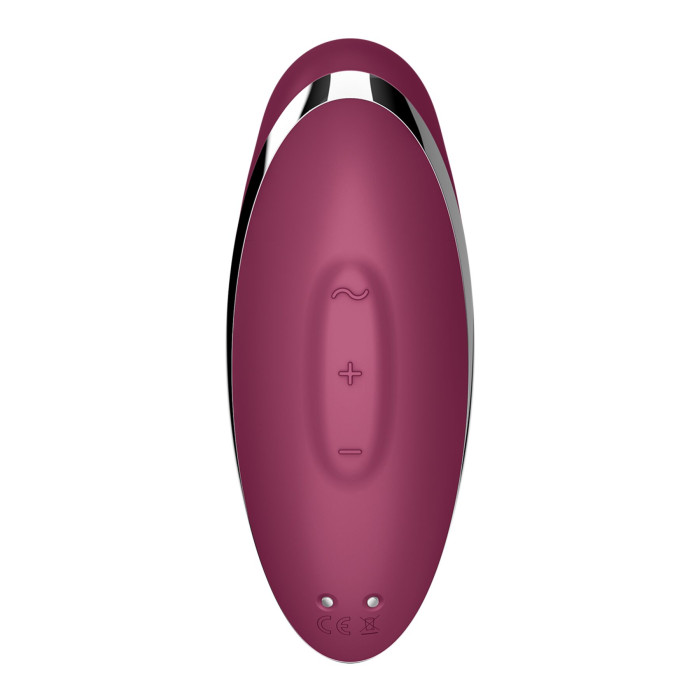 Вібростимулятор-пульсатор Satisfyer Tap & Climax 2 Red, ефект постукування пальцем